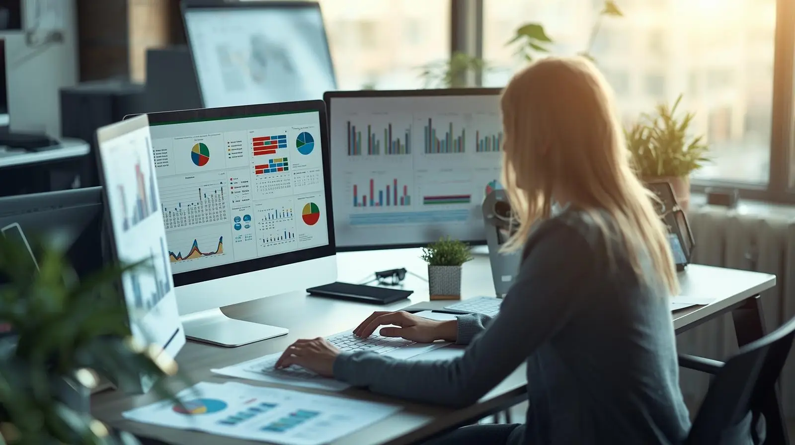 une personne qui travaille avec Excel