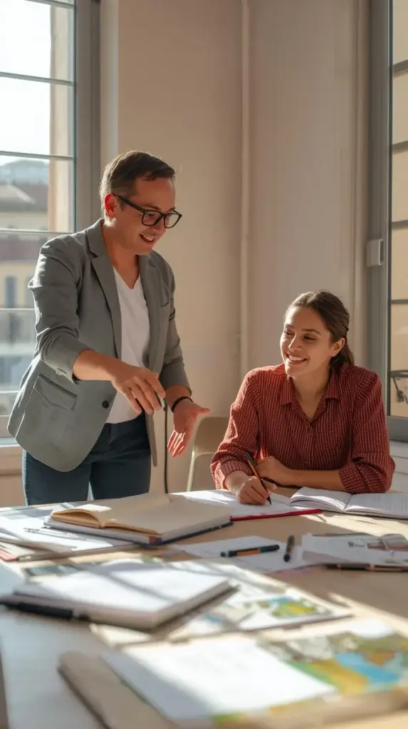 formation en salle avec formateur